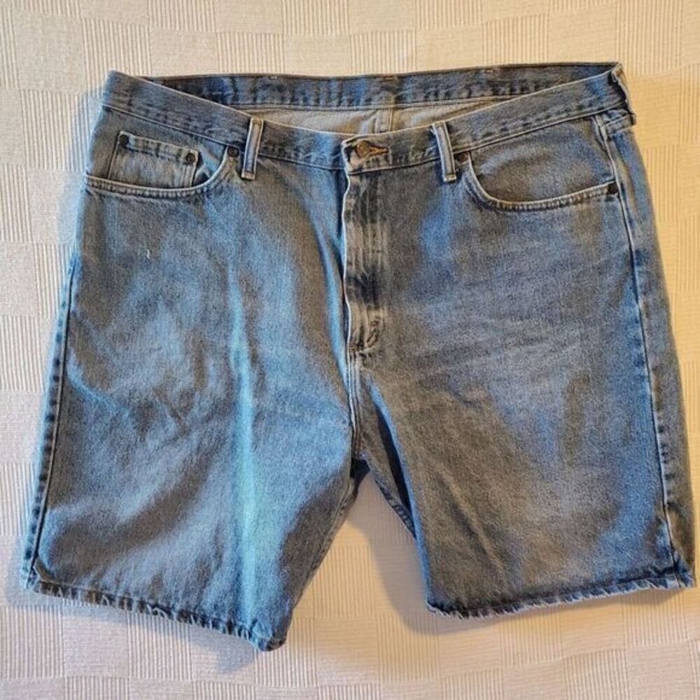Wrangler Shorts Premium Denim Jean Men's Size 42 Blue Cotton - Picture 1 of 9